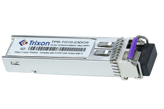Beli TPB-TG10-23DCR 10G 10km TX1270nm,RX1310nm BIDI LC Connector SFP+ Transceiver Module MSA SFF-8472 Selaras pembuatan online