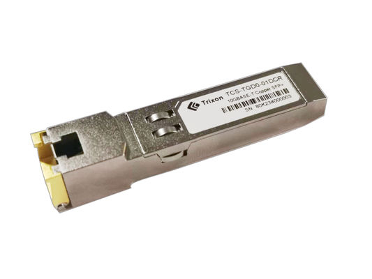 Transceiver Tembaga Hot Pluggable SFP RJ45 3.3V Kecepatan Tinggi TCS-TGD0-01DCR