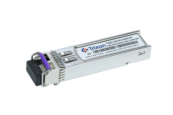 TSB-GE20-35DIR 1.25G SFP BIDI 20km Transceiver pada 1310nm/1550nm Panjang gelombang -40°C ~ +85°C SMF