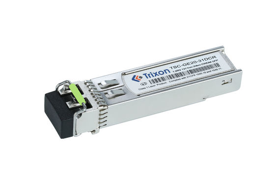 TSC-GE20-XXDCR 20km 3.3V CWDM SFP Transceiver Mod1270 Nm-1610 Nm Panjang gelombang 1.25G Data Rate