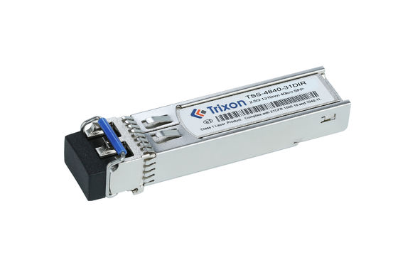 TSS-4840-31DIR DDM SFP Transceiver Module Rentang suhu -40C 85C 2.5G 40km Industrial Hot Pluggable Wavelength 1310nm