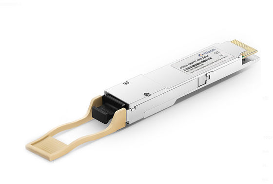 400G QSFP Transceiver Module 4x106.25Gbps 500m Jarak SMF MPO-12 Konektor